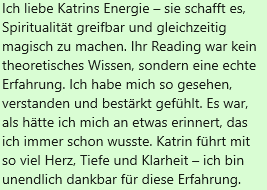 Kundenstimme_HumanDesignReading3 Kundenstimme Human Design Reading Katrin Anna Hauser 1