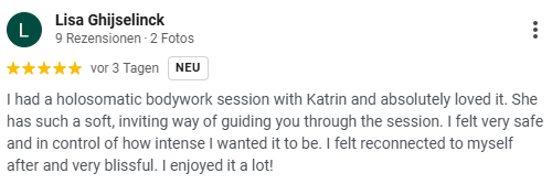 Kundenstimme Holosomatic Bodywork
