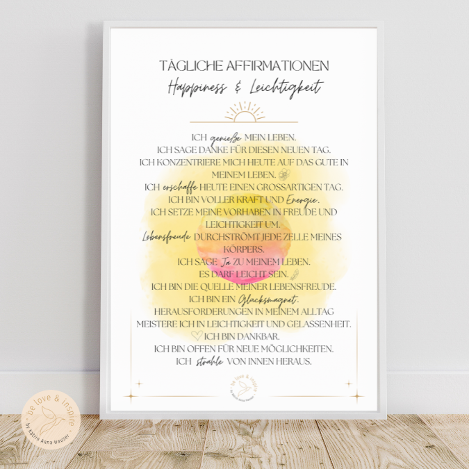 Du möchtest mehr Happiness & Leichtigkeit in deinem Leben?